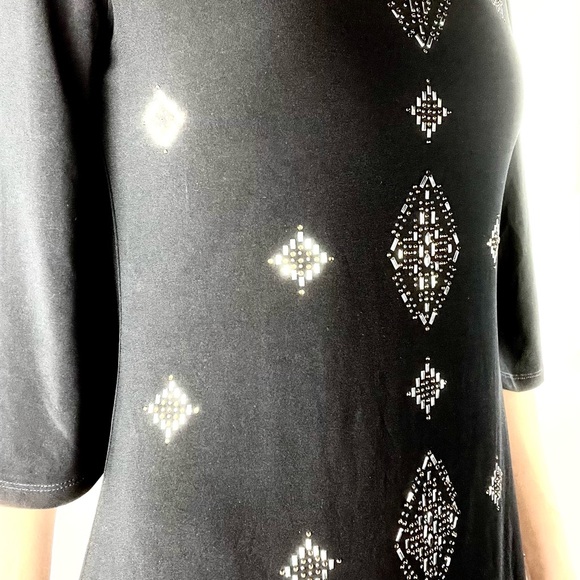 WHITE HOUSE BLACK MARKET | 🖤Beaded Bell Sleeves Mod Shift Dress - Picture 10 of 11